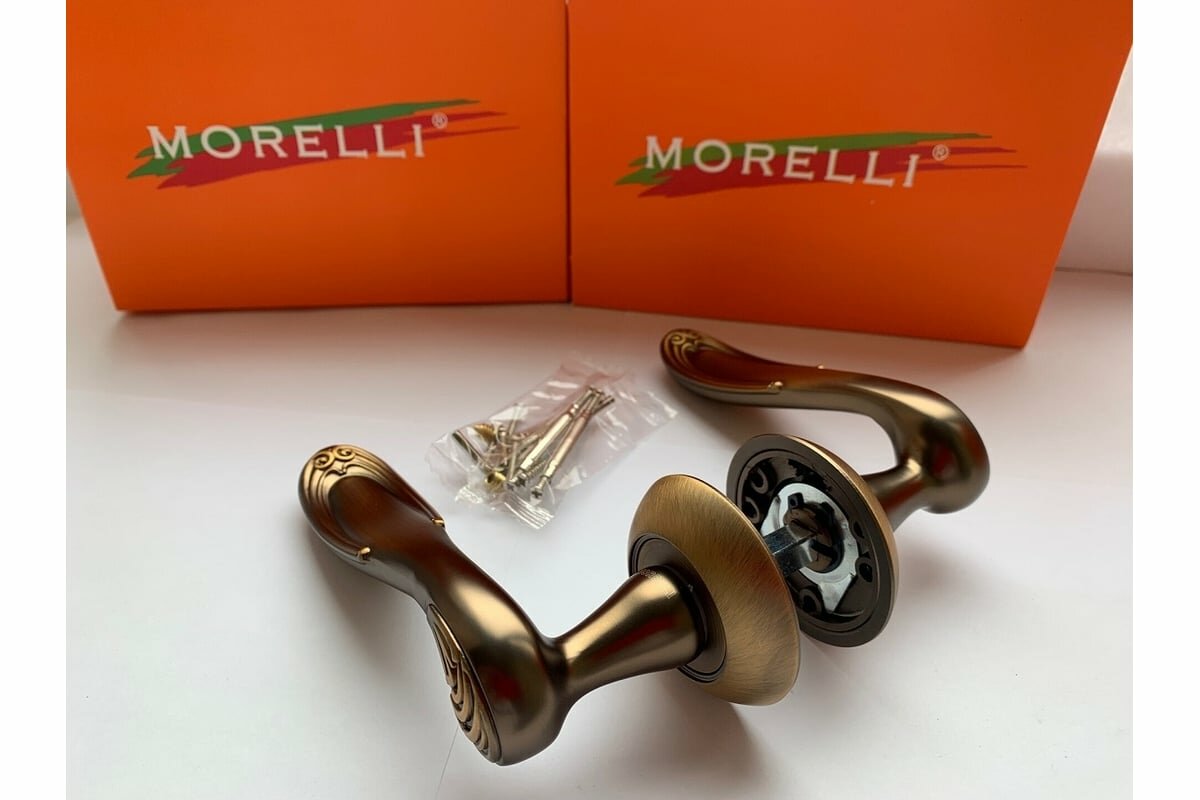 Дверная ручка MORELLI Giuseppe MH-22 COF цвет кофе, арт. 9010553 — фото 1