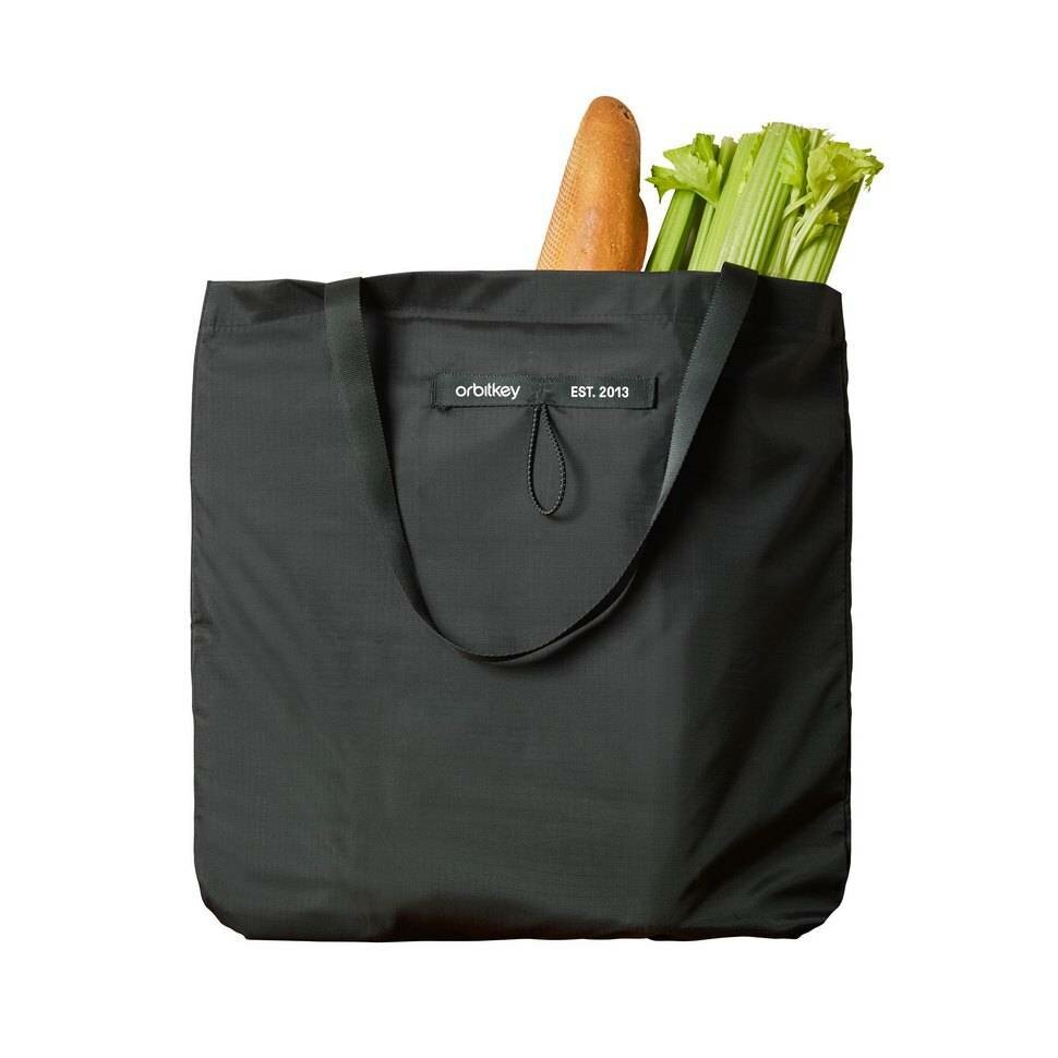 Сумка тоут Orbitkey Сумка Orbitkey Foldable Tote Bag, фактура гладкая, черный