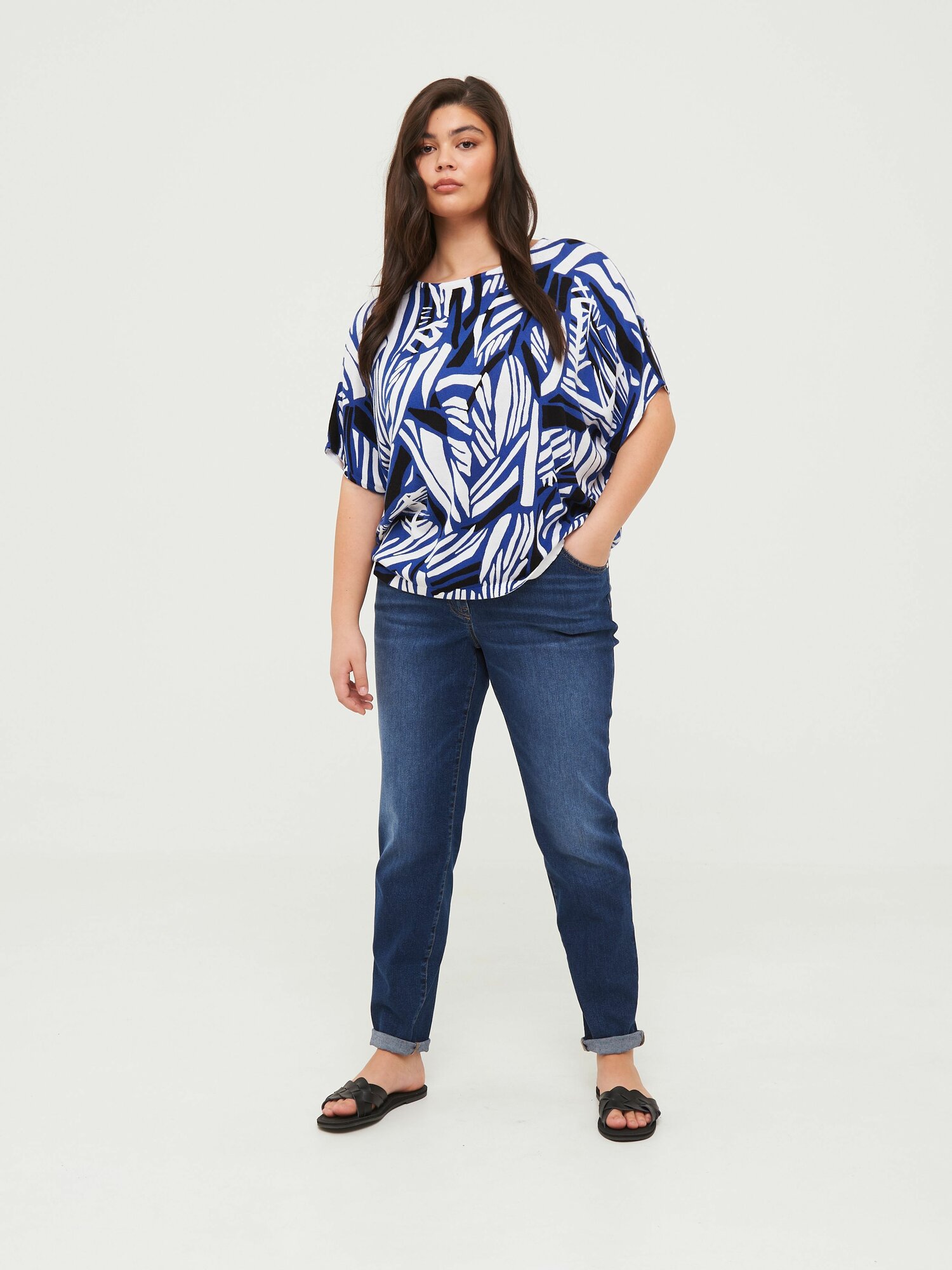 Джемпер Samoon by Gerry Weber, размер 50, , синий