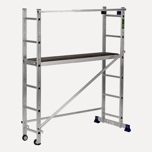 Изображение товара Лестница-трансформер Сибртех 3 в 1, 150 кг максимальная нагрузка, помост алюминиевый, 97970