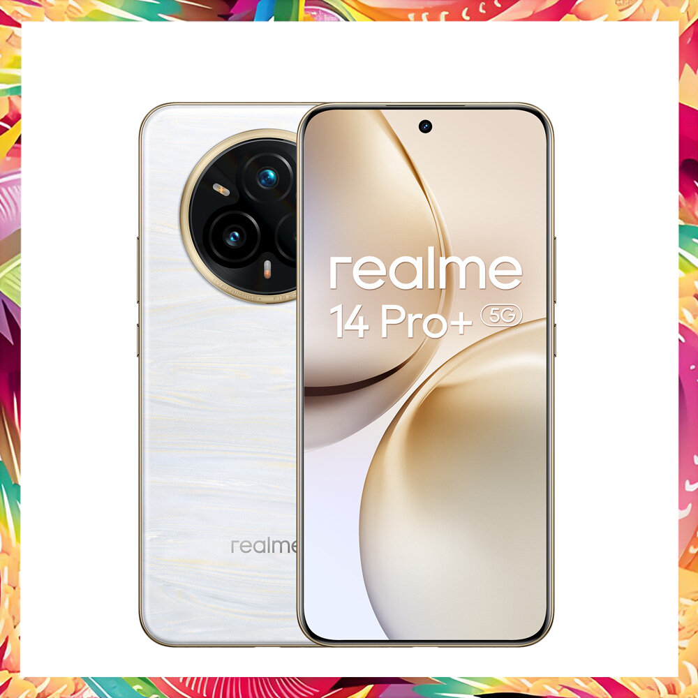 Смартфон Realme 14 Pro Plus 8/256ГБ, EAC, NFC, IP69, Snapdragon® 7s Gen 3 Белыйр