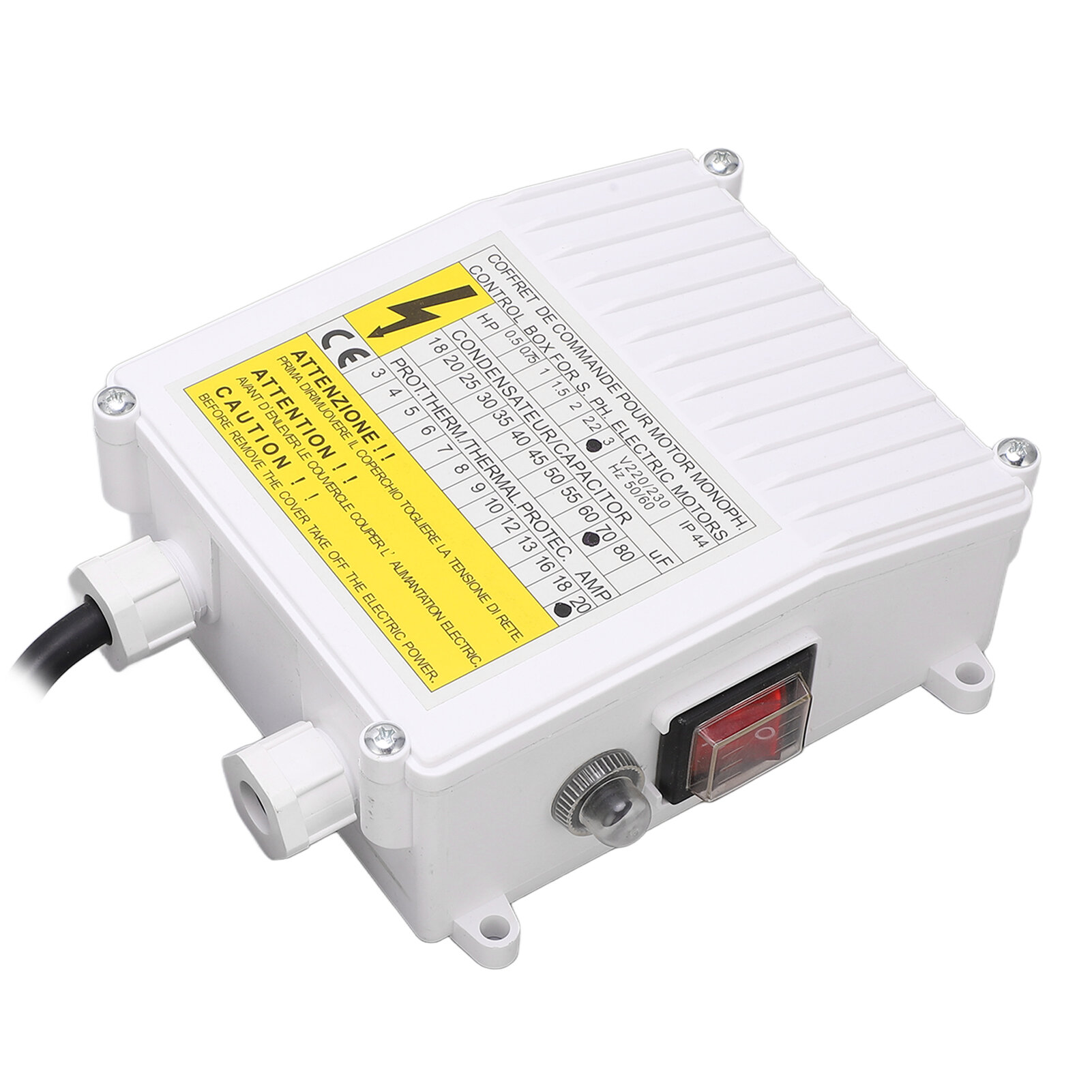 Блок управления глубинным насосом бытовой погружной переключатель мощностью 30 л. с 22 кВт 70 мкФ 20 А вилка стандарта США 110 В