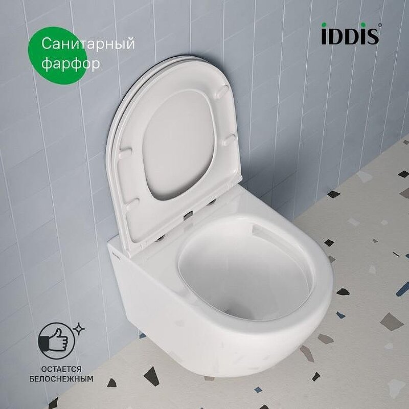 Унитаз Iddis Blanco Q BLQNDSEI25 подвесной с сиденьем Микролифт