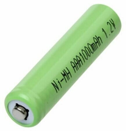 Батарейка Аккумуляторная NI-MH  AAA 1000maH  1.2 V - 1 шт  мизинчиковая.