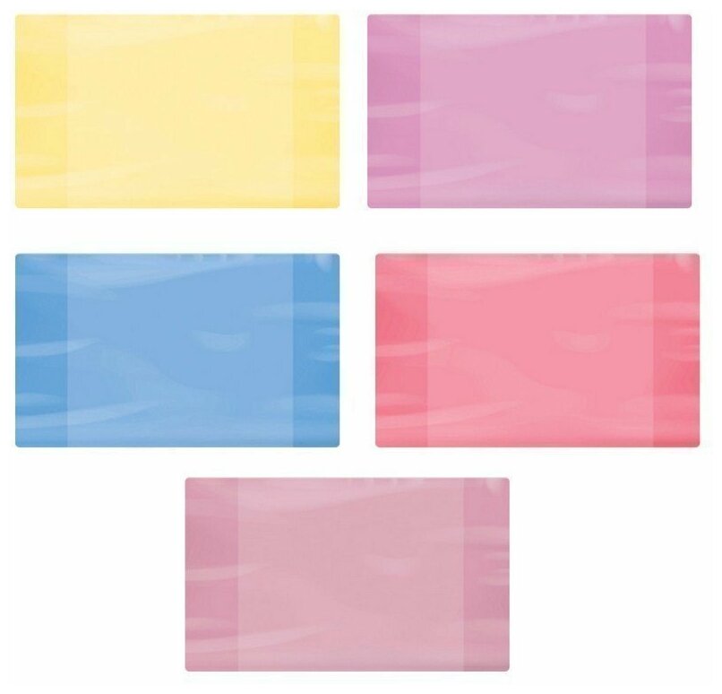 Обложка ПЭ для дневников и тетрадей пифагор, цветная, 60 мкм, 210х350 мм, 227422