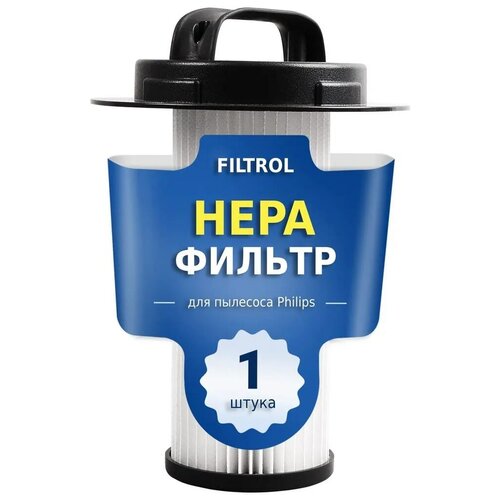 HEPA фильтр для пылесоса Philips тип 432200524860 серии FC9200, FC920, FC9204, FC9206, FC9218, FC9208, FC9219, FC8048, FC608.