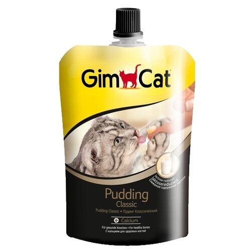 Лакомство для кошек  GimCat Пудинг Classic +кальций, 150 г