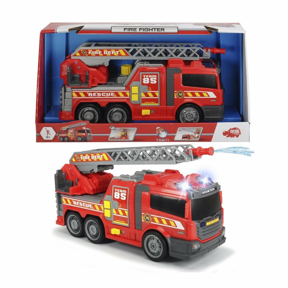 Машина пожарная Dickie Toys с водой, 36 см - фото №7
