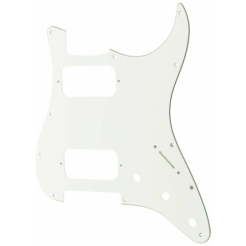 Защитная накладка электрогитары Fender Stratocaster HH, 3 слоя, белая, Musiclily MX2248WH
