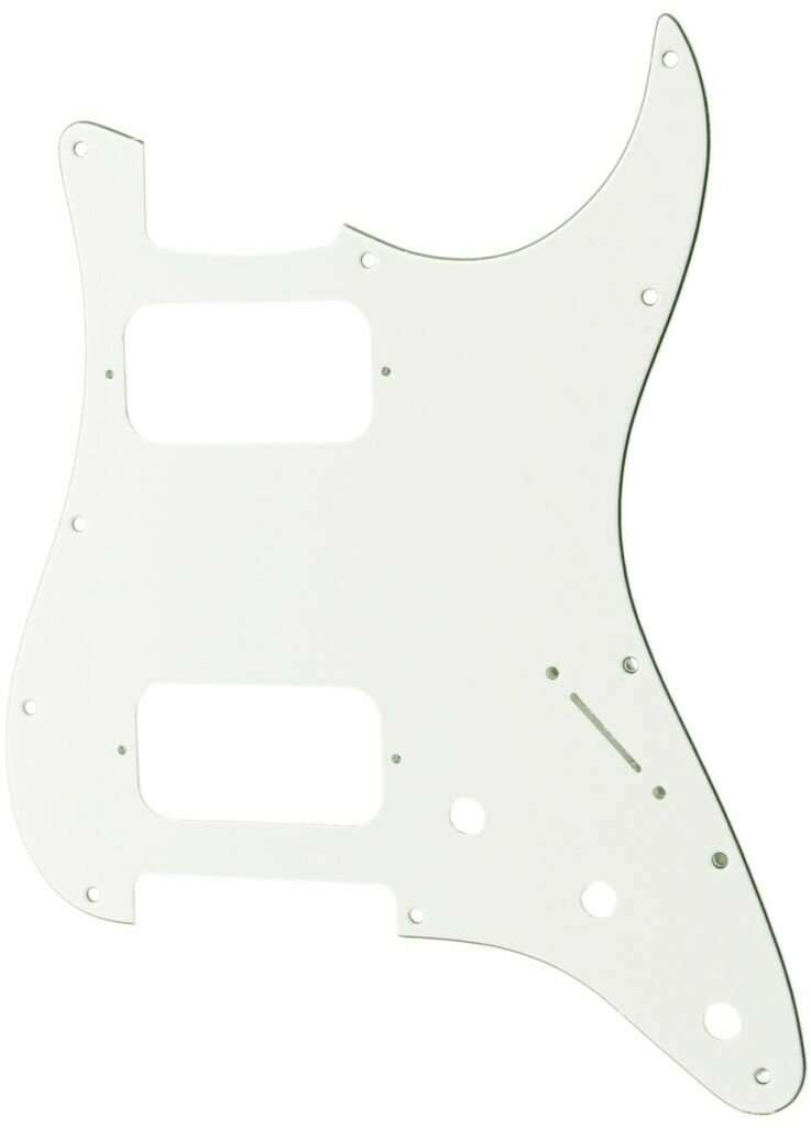 Защитная накладка электрогитары Fender Stratocaster HH 3 слоя белая Musiclily MX2248WH