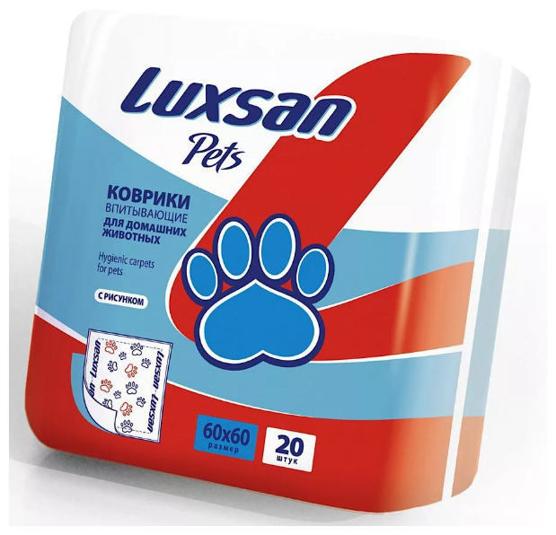 LUXSAN Premium коврик 60*60см для животных 20шт/уп.
