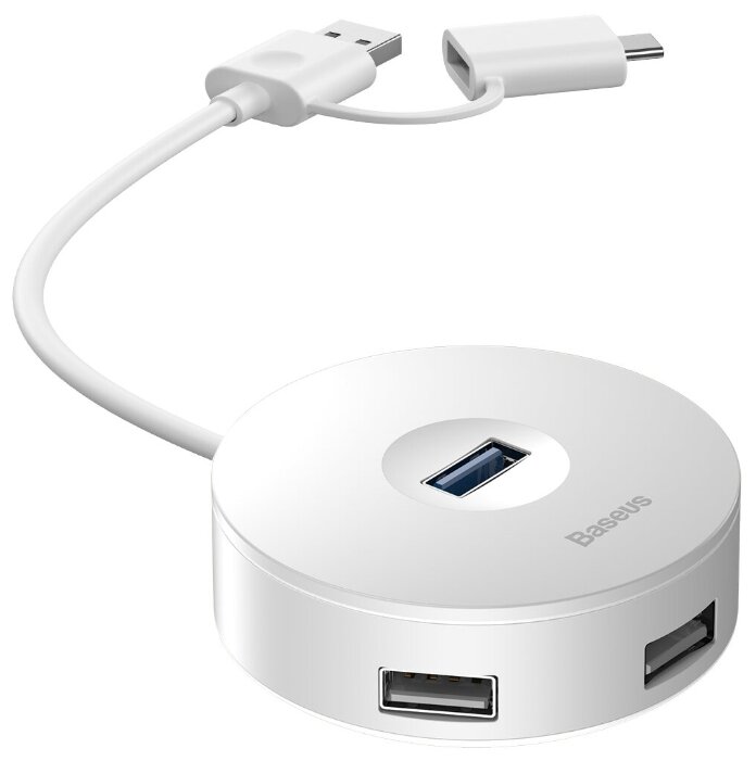 Хаб USB Baseus CAHUB-GB02 round box