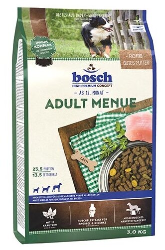 Bosch Эдалт Меню сухой корм для собак 3 кг