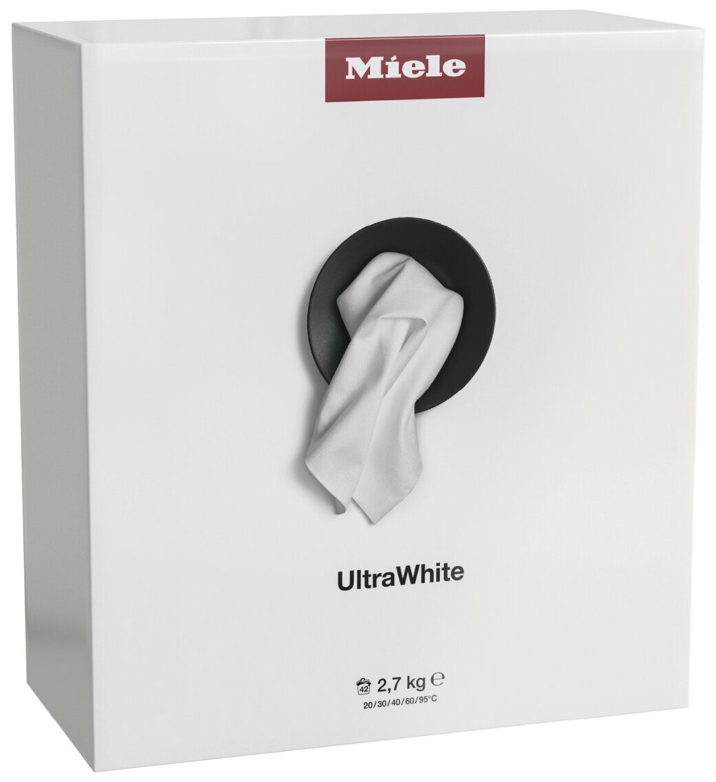 Стиральный порошок Miele ULTRA WHITE для белого белья, картонная пачка, 2.7 кг