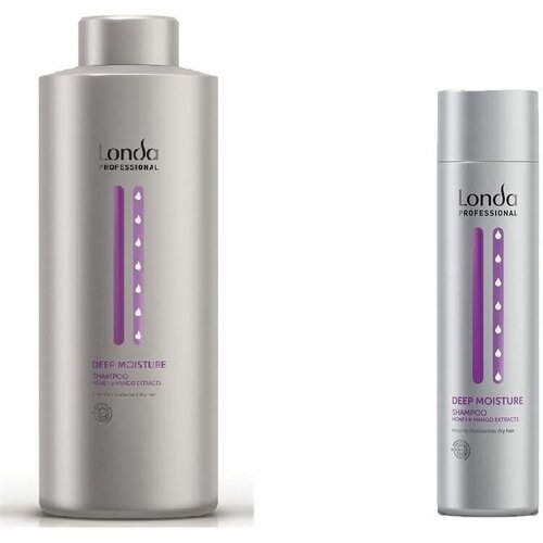 увлажняющий шампунь для волос moisture recovery shampoo шампунь 1000мл Шампунь Londa Professional Deep Moisture Shampoo, 1000 мл