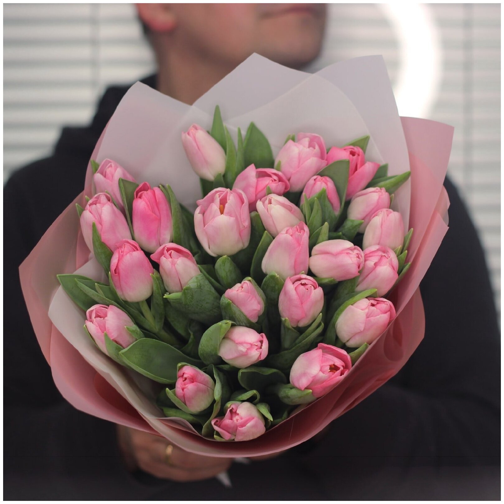 25 розовых тюльпанов. Букет 202 Kimbirly Flowers