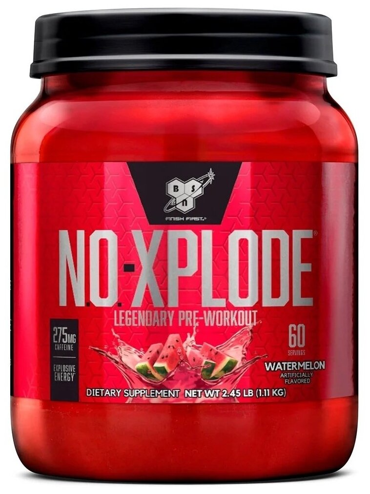 BSN N. O.-Xplode New Formula 3.3 1110 гр 2.45lb (BSN) Арбуз