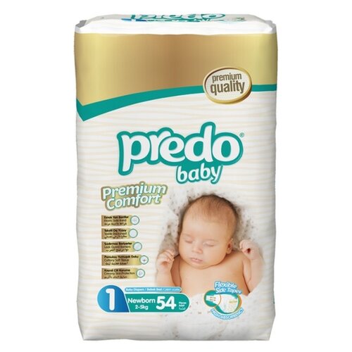 Predo подгузники Premium Comfort, 54 шт., белый