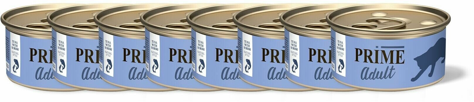 PRIME 70г Тунец с сурими в собственном соку для кошек х 8шт.