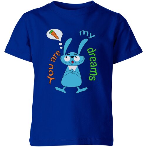 мужская футболка заяц мечтатель s синий Футболка Us Basic, размер 6, синий