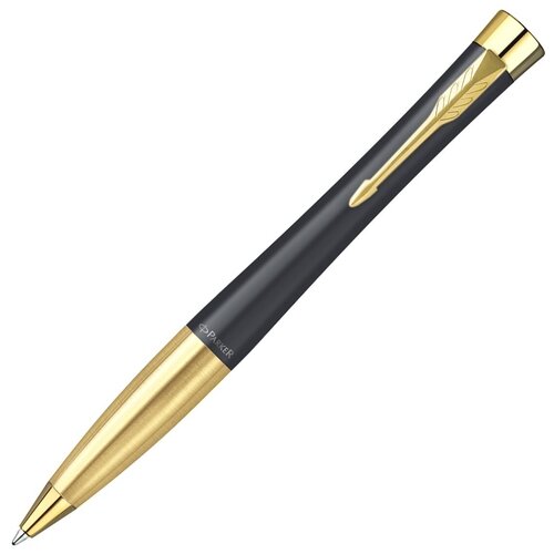 Ручка шариковая Parker Urban Core K314 Muted Black GT М, 1.0 мм, корпус из латуни, синие чернила