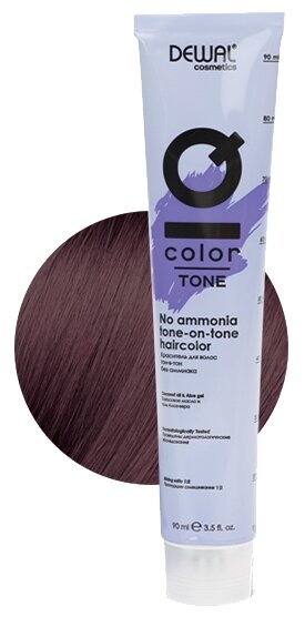 Dewal Cosmetics IQ COLOR TONE - Деваль АйКью Колор Тон Краситель тон-в-тон, 90 мл - IQ COLOR TONE 5.62 Светлый брюнет фиолетово-красный