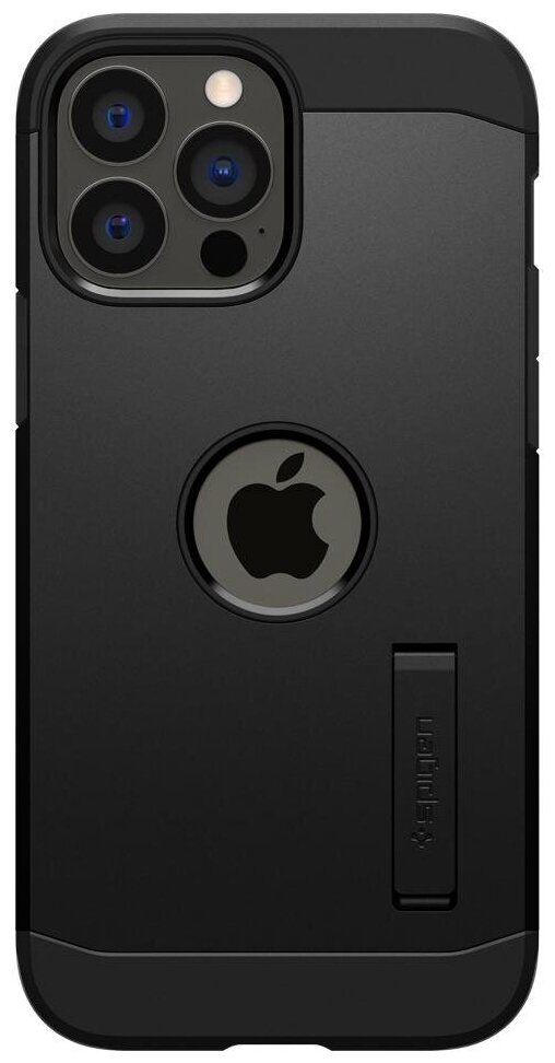 Чехол Spigen на Apple iPhone 13 Pro (ACS03277) Tough Armor / Спиген чехол для Айфон 13 Про с подставкой, противоударный, с защитой камеры, черный