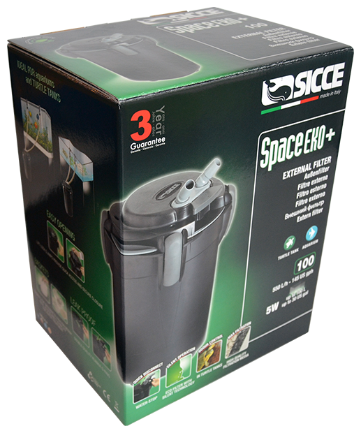 Внешний фильтр Sicce SPACE EKO+ 100, 550 л/ч для аквариумов до 100 л (60622)