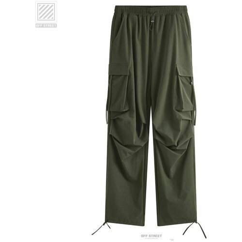 Брюки спортивные Off Street, размер 46, зеленый брюки off street размер 46 зеленый