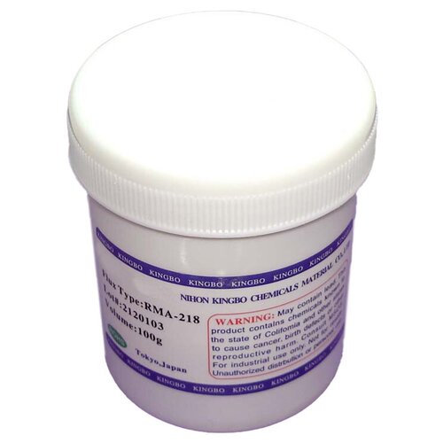 Флюс KINGBO RMA-218 100g. kingbo rma 218 100g lead free solder flux paste for smt bga ic reballing soldering aid tools welding repair no clean