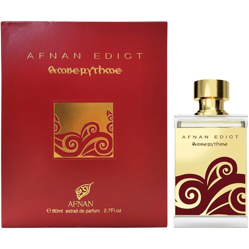 Afnan Perfumes Унисекс Edict Amberythme Парфюмированная вода (edp) 80мл afnan perfumes унисекс tribute pink парфюмированная вода edp в коробке 100мл