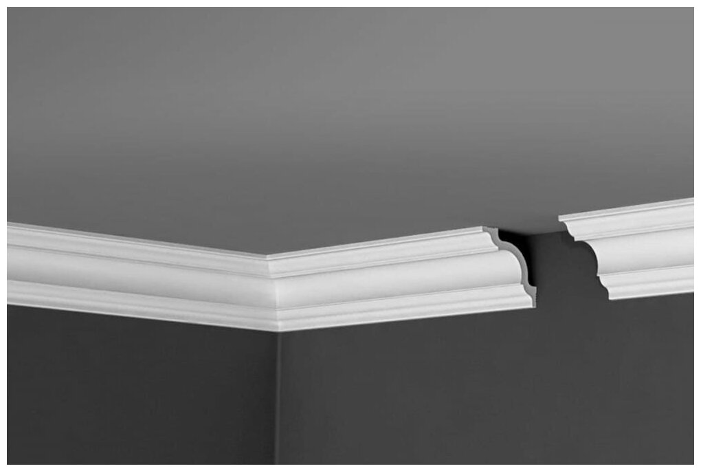 фото Потолочный плинтус (карниз) Де-Багет П01 50/50