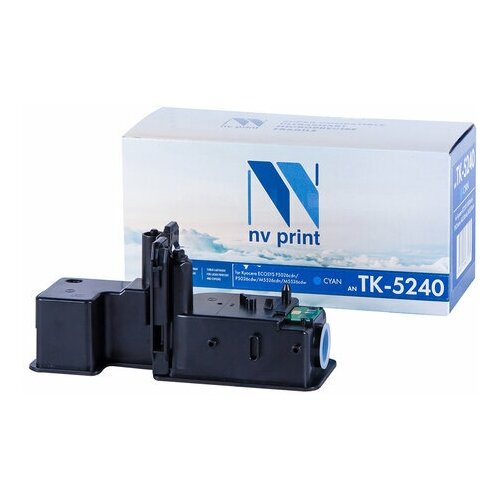 Тонер-картридж NV PRINT (NV-TK-5240C) для KYOCERA ECOSYS P5026cdn/w/M5526cdn голубой, 1 шт картридж nv print tk 590 cyan для kyocera 5000 стр голубой