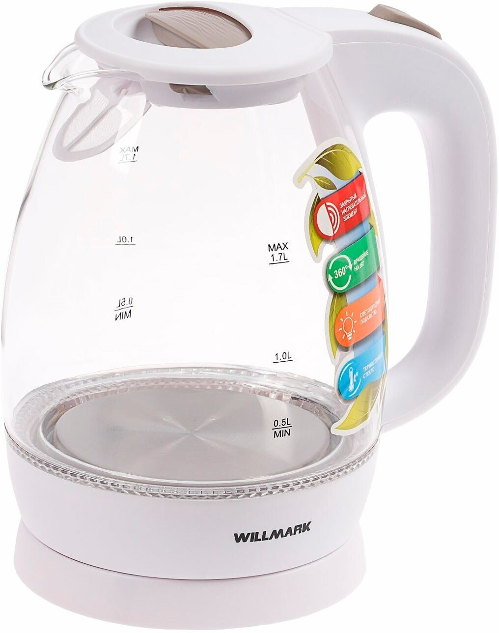 Чайник электрический WILLMARK WEK-1705GW