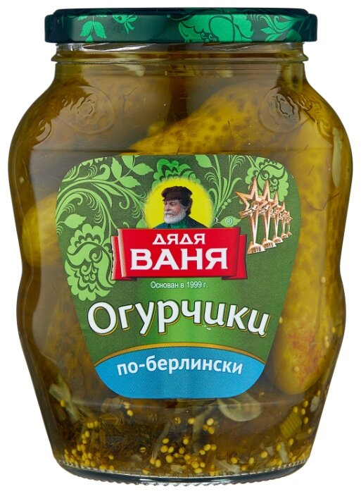 Огурчики по-берлински Дядя Ваня стеклянная банка 680 г - купить по выгодной цене