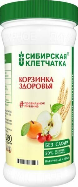 Изображение Клетчатка Сибирская клетчатка, Корзинка здоровья, 280 г, 2 уп