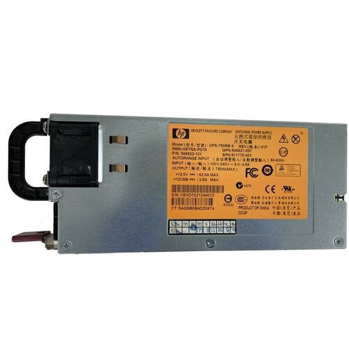 Резервный Блок Питания HP 506821-001 750W 17930₽