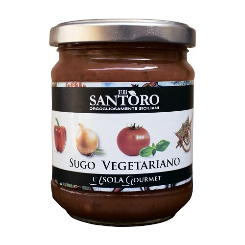 фото Соус Santoro Песто вегетарианский с перцем, 180 г