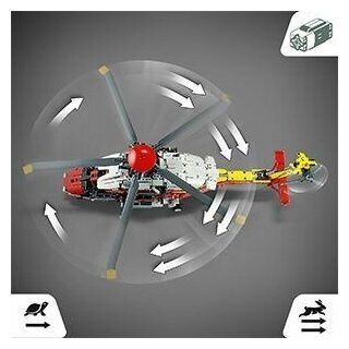 Конструктор LEGO Technic "Спасательный вертолет Airbus H175" 42145 - фото №4