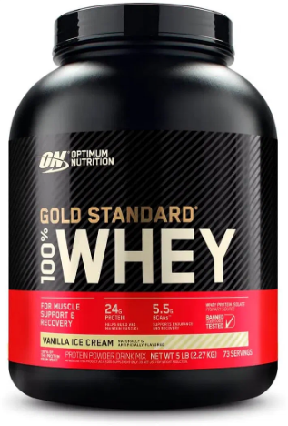 Optimum Nutrition 100% Whey Gold standard 2270 гр 4,65 - 5lb (Optimum Nutrition) Ванильное мороженое