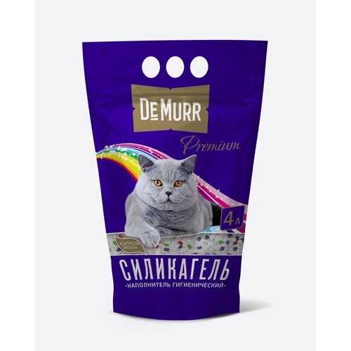Силикагелевый наполнитель для кошек DeMurr Premium 4л