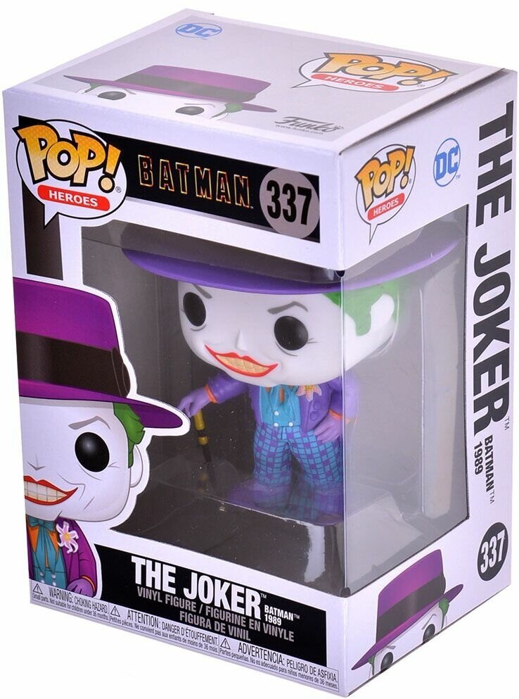 Funko 47709F Фигурка Funko POP! Vinyl: DC: Batman 1989:Joker w/Hat w/Chase - фото №11