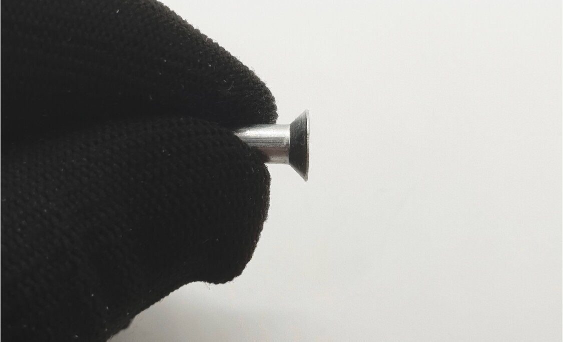 Заклепка забивная под молоток с потайной головкой 5х12 сталь Zn ГОСТ 10300 (DIN 661), 100 шт. - фотография № 3