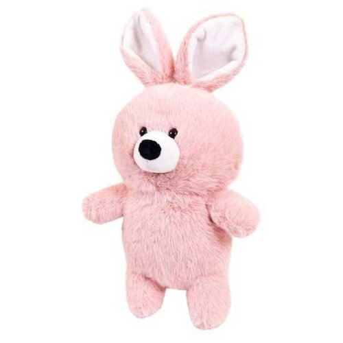 Мягкая игрушка ABtoys Кролик Флэтси розовый, 24 см, розовый