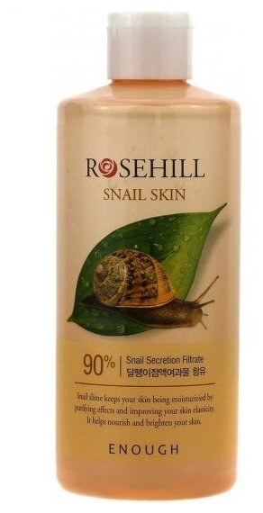 Enough Тонер с муцином улитки  Rosehill Snail Skin 90%, 300 мл