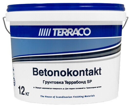 Грунтовка адгезионная бетоноконтакт Terraco Terrabond SP (12кг)