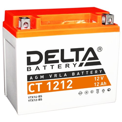 фото Мото аккумулятор delta ct 1212 delta battery