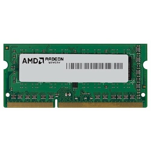 Оперативная память AMD 4 ГБ DDR3 1600 МГц SODIMM (R534G1601S1S-UGO) память ddr3 8gb 1600mhz digma dgmas31600008d rtl pc3 12800 cl11 so dimm 204 pin 1 5в dual rank