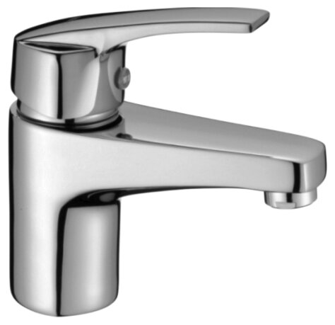 Смеситель для раковины OUTE хром однорычажное управление. Монолитный излив. Монтаж на одно отверстие, на 2-х шпильках. Гибкая подводка. Присоединительный размер 1/2. С аэратором. Высота смесителя 140 мм. Материал латунь.