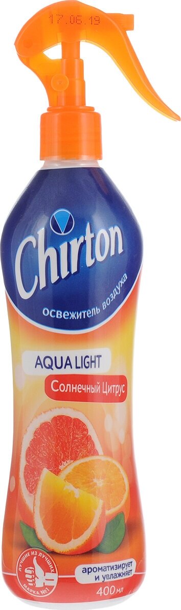 Освежитель воздуха Chirton "Солнечный цитрус" для дома, туалета и ванны, 400 мл